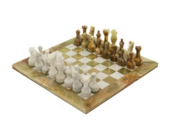 The Alghero Onyx And Marble Chess Set