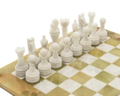 The Alghero Onyx And Marble Chess Set -Chess Shop 1004 03