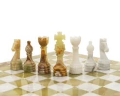 The Alghero Onyx And Marble Chess Set -Chess Shop 1004 05