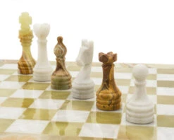 The Alghero Onyx And Marble Chess Set -Chess Shop 1004 06