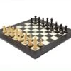 Old English Elite Ebony And Black Luxury Chess Set