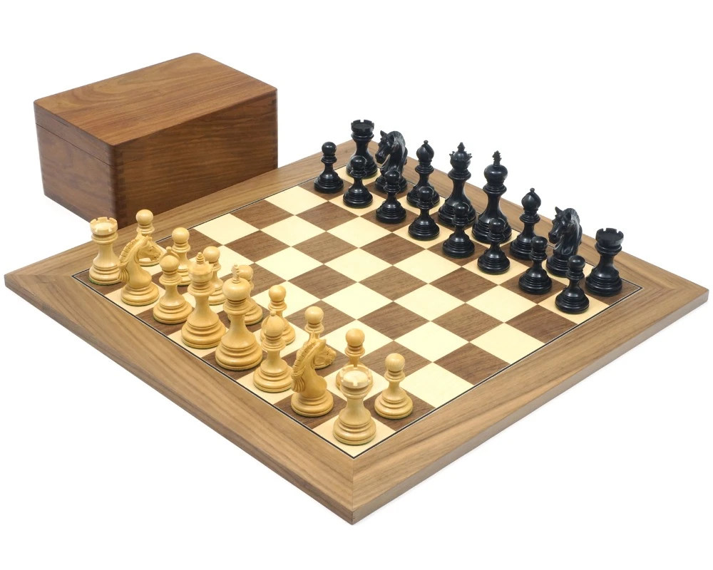 The Garvi Ebony And Walnut Luxury Chess Set 1 The Garvi Ebony And Walnut Luxury Chess Set