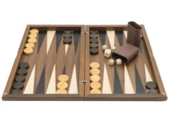 The Dal Negro Walnut Deluxe Backgammon Set 13 The Dal Negro Walnut Deluxe Backgammon Set -Chess Shop 82 Nb 05