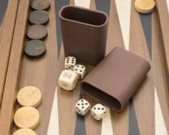 The Dal Negro Walnut Deluxe Backgammon Set 14 The Dal Negro Walnut Deluxe Backgammon Set -Chess Shop 82 Nb 06