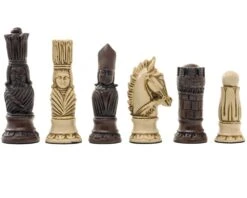 Berkeley Chess Victorian Russet Chess Men