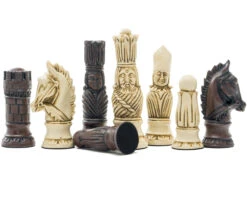 Berkeley Chess Victorian Russet Chess Men -Chess Shop BC2003 03