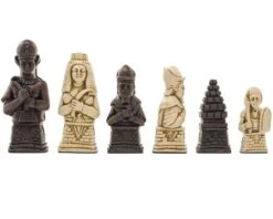 Berkeley Chess Egyptian Russet Chess Men