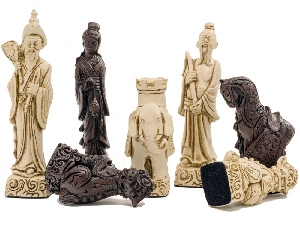 Berkeley Chess Mandarin Russet Chess Men 4 Berkeley Chess Mandarin Russet Chess Men - Image 4