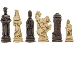 Berkeley Chess Camelot Russet Chess Men