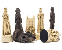 Berkeley Chess Elizabethan Russet Chess Men -Chess Shop BC2010 03