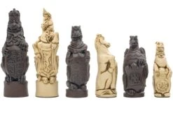 Berkeley Chess Royal Beast Russet Chess Men