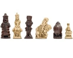 Berkeley Chess Alice In Wonderland Russet Chess Men