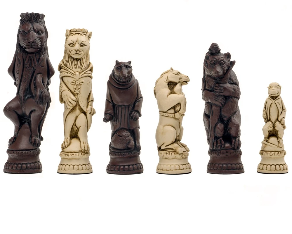 Berkeley Chess Reynard The Fox Russet Chess Men 1 Berkeley Chess Reynard The Fox Russet Chess Men