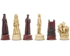 Berkeley Chess Elizabethan Cardinal Chess Men