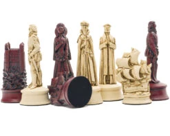Berkeley Chess Elizabethan Cardinal Chess Men -Chess Shop BC3010 03