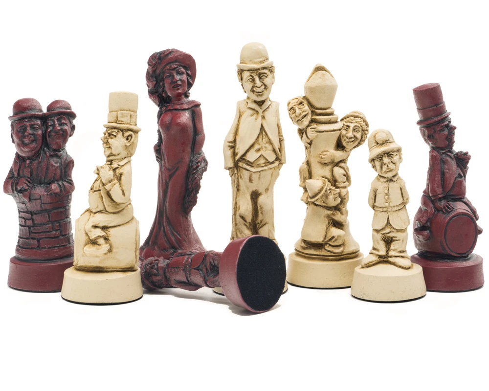 Berkeley Chess Movie Stars Cardinal Chess Men 2 Berkeley Chess Movie Stars Cardinal Chess Men - Image 2