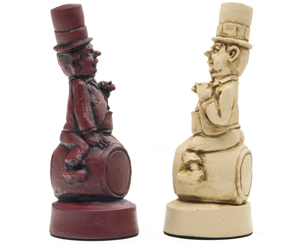 Berkeley Chess Movie Stars Cardinal Chess Men 3 Berkeley Chess Movie Stars Cardinal Chess Men - Image 3