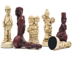 Berkeley Chess Movie Stars Cardinal Chess Men 10 Berkeley Chess Movie Stars Cardinal Chess Men -Chess Shop BC3011 03