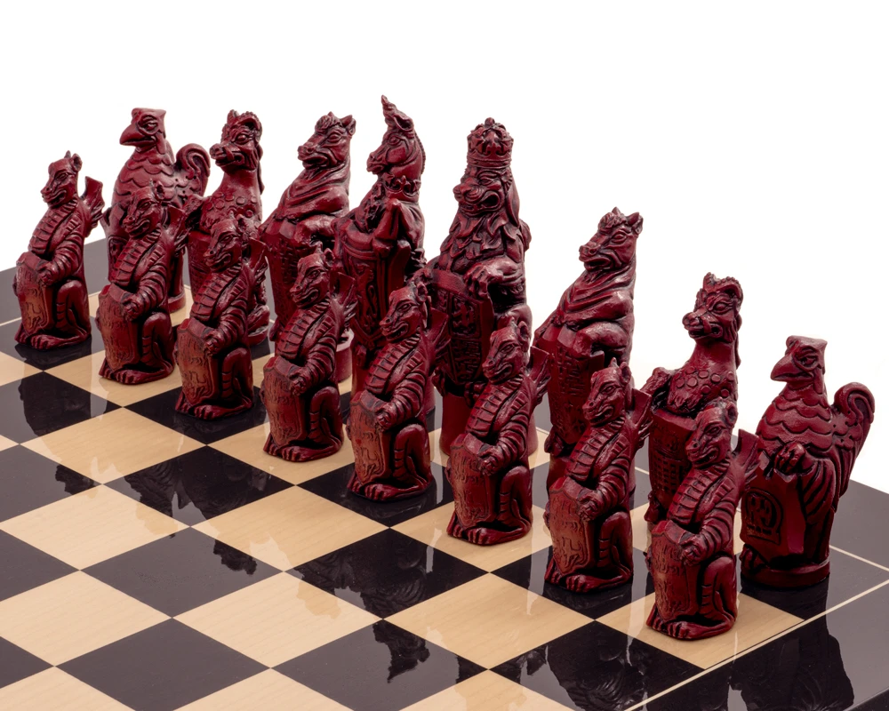 Berkeley Chess Royal Beast Cardinal Chess Men 5 Berkeley Chess Royal Beast Cardinal Chess Men - Image 5