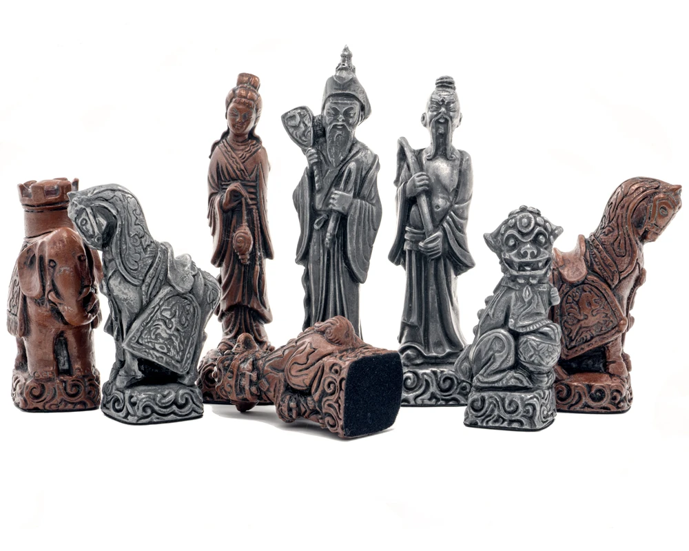 Berkeley Chess Mandarin Metallic Chess Men 2 Berkeley Chess Mandarin Metallic Chess Men - Image 2