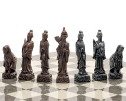 Berkeley Chess Mandarin Metallic Chess Men 12 Berkeley Chess Mandarin Metallic Chess Men -Chess Shop BC4005 5