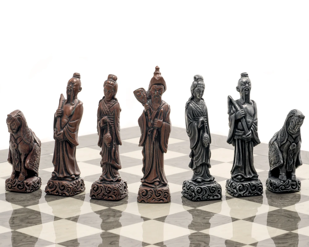 Berkeley Chess Mandarin Metallic Chess Men 6 Berkeley Chess Mandarin Metallic Chess Men - Image 6