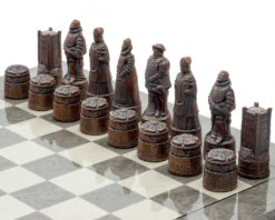 Berkeley Chess English Metallic Chess Men -Chess Shop BC4008 4