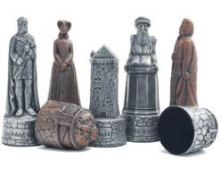 Berkeley Chess Scottish Metallic Chess Men -Chess Shop BC4009 03