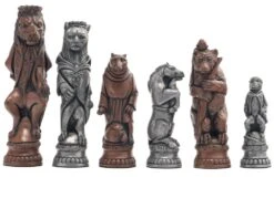 Berkeley Chess Reynard The Fox Metallic Chess Men