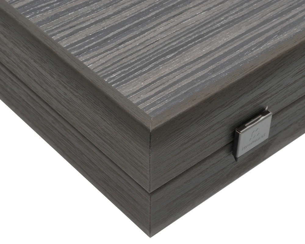 The Manopoulos Black Oak Argento Backgammon Set With Vinyl Deluxe Cups 3 The Manopoulos Black Oak Argento Backgammon Set With Vinyl Deluxe Cups - Image 3