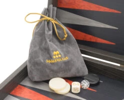 The Manopoulos Black Oak Argento Backgammon Set With Vinyl Deluxe Cups 10 The Manopoulos Black Oak Argento Backgammon Set With Vinyl Deluxe Cups -Chess Shop BGB1 03