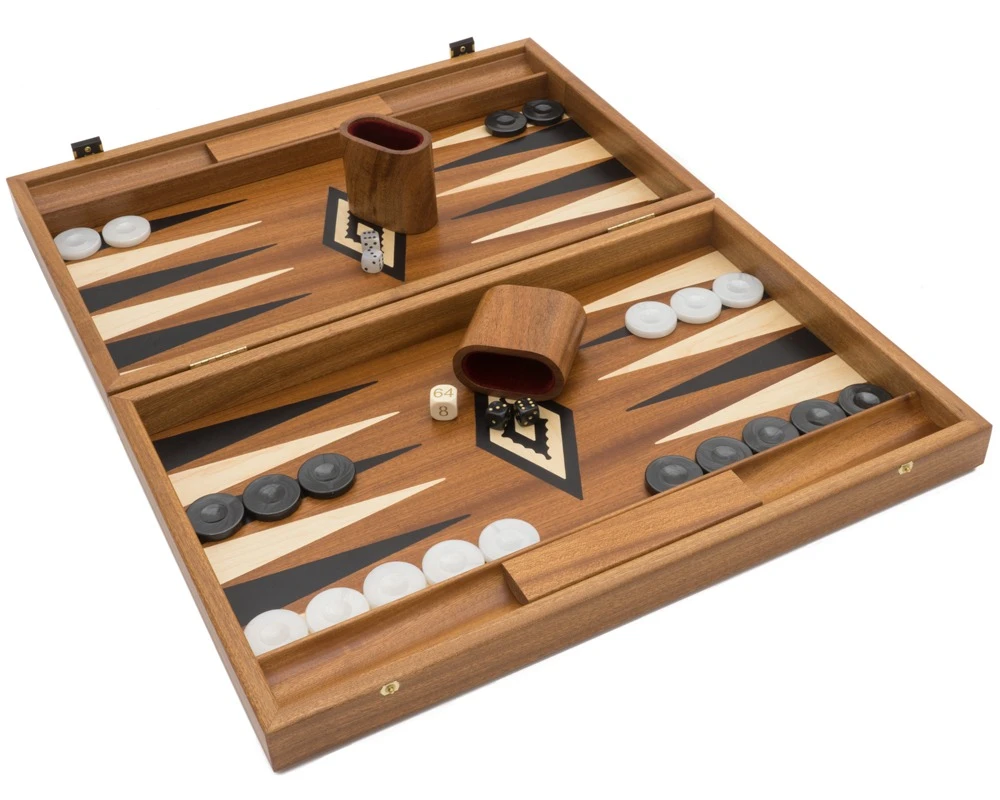 The Manopoulos Luxury Mahogany And Black Backgammon Set With Luxury Cups 1 The Manopoulos Luxury Mahogany And Black Backgammon Set With Luxury Cups