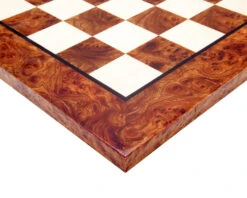 23.6 Inch Briarwood And Elmwood Luxury Chess Board