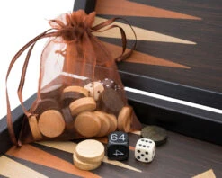 Travel Backgammon Set - The Manopoulos Wenge And Oak Edition 9 Travel Backgammon Set - The Manopoulos Wenge And Oak Edition -Chess Shop BXL3VV 02
