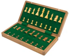 Deluxe Hardwood Folding Travel 14 Inch Chess Set -Chess Shop NEWRC066 02