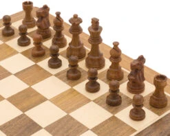 Deluxe Hardwood Folding Travel 14 Inch Chess Set -Chess Shop NEWRC066 04