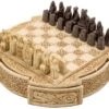 Isle Of Lewis Compact Celtic Chess Set 9 Inches In Ivory