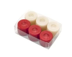 Deluxe Backgammon Stones Red & Ivory 36mm