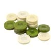 Galalith Luxury Backgammon Stones Olive Green & Ivory 36mm
