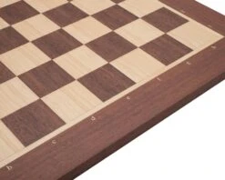 16 Inch No.4 Inlaid Wooden Chess Board With Notation -Chess Shop PLC002N 02