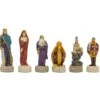 Medieval Hand Painted Themed Chess Pieces By Italfama