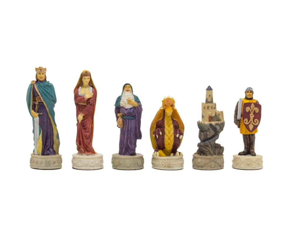 Medieval Hand Painted Themed Chess Pieces By Italfama 1 Medieval Hand Painted Themed Chess Pieces By Italfama