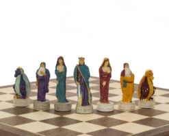 Medieval Hand Painted Themed Chess Pieces By Italfama 14 Medieval Hand Painted Themed Chess Pieces By Italfama -Chess Shop R67627 07