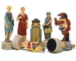 The Romans Vs Greeks Hand Painted Chess Pieces By Italfama 10 The Romans Vs Greeks Hand Painted Chess Pieces By Italfama -Chess Shop R68122 03