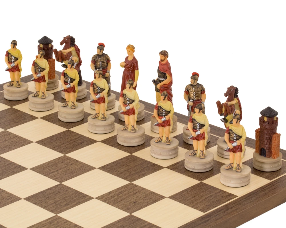 The Romans Vs Greeks Hand Painted Chess Pieces By Italfama 5 The Romans Vs Greeks Hand Painted Chess Pieces By Italfama - Image 5