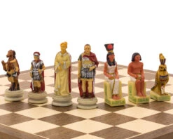 The Romans Vs Egyptians Hand Painted Themed Chess Pieces By Italfama 14 The Romans Vs Egyptians Hand Painted Themed Chess Pieces By Italfama -Chess Shop R68155 07