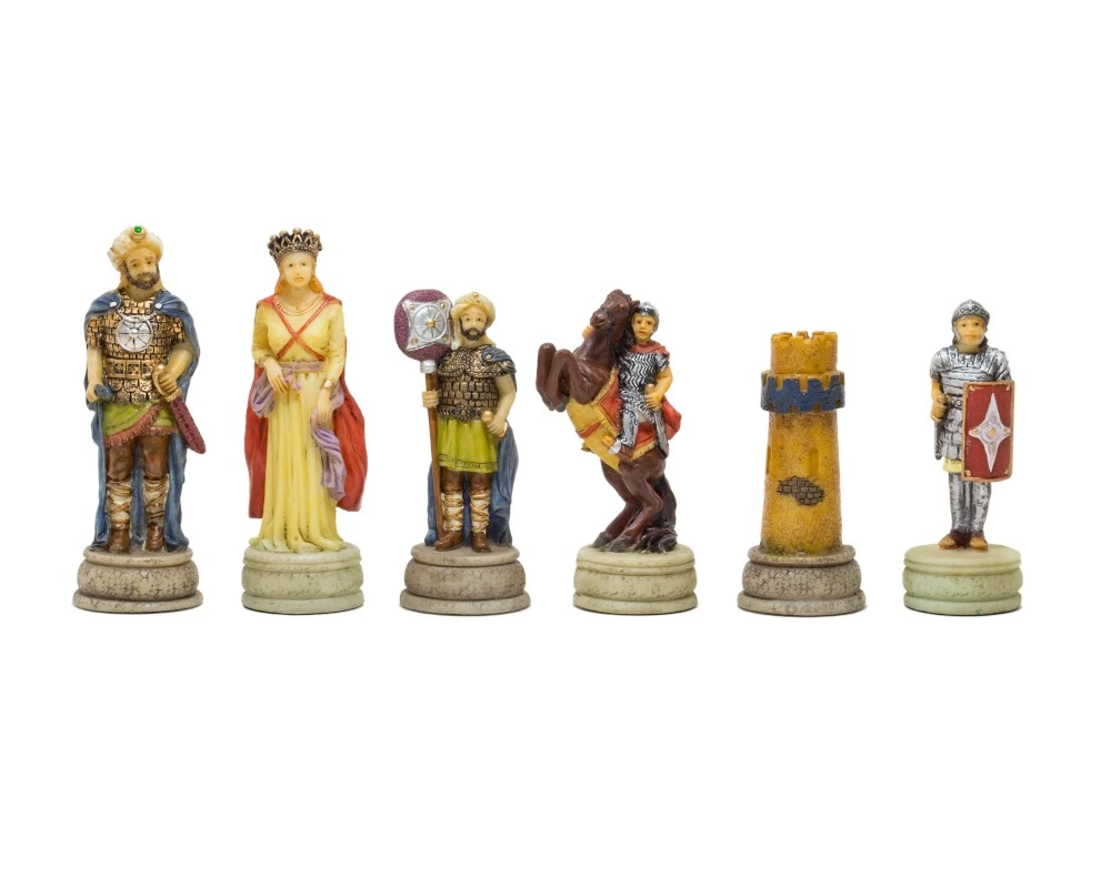 The Romans Vs Arabs Hand Painted Themed Chess Pieces By Italfama 1 The Romans Vs Arabs Hand Painted Themed Chess Pieces By Italfama