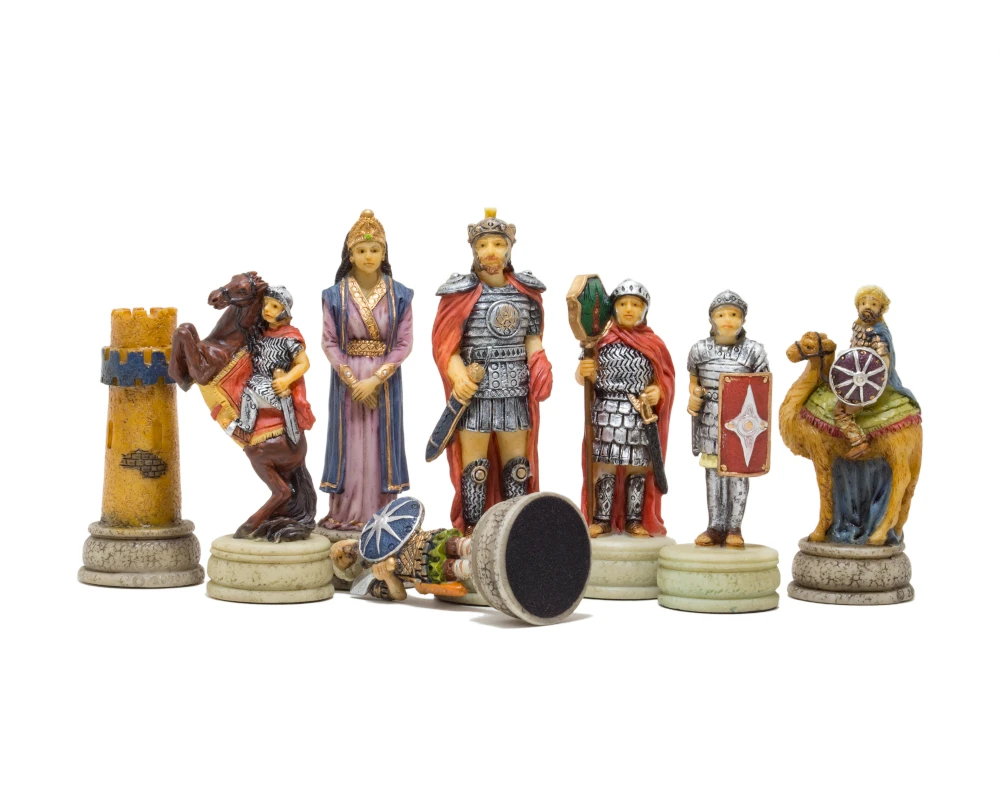 The Romans Vs Arabs Hand Painted Themed Chess Pieces By Italfama 2 The Romans Vs Arabs Hand Painted Themed Chess Pieces By Italfama - Image 2