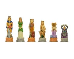 The Zodiac Hand Painted Italian Themed Chess Pieces By Italfama