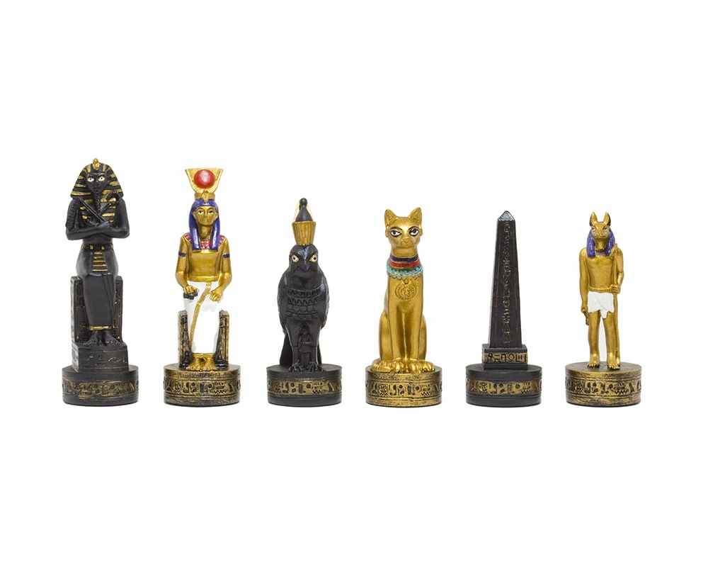 The Ancient Egypt Hand Painted Themed Chess Pieces By Italfama 1 The Ancient Egypt Hand Painted Themed Chess Pieces By Italfama